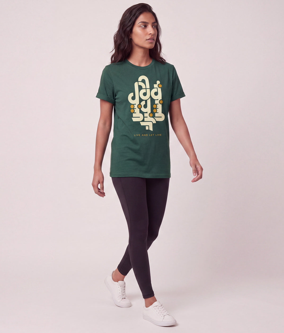 Live And Let Live Tee – Emerald