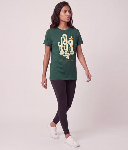 Live And Let Live Tee – Emerald