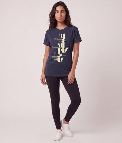 Peace Be Upon You Tee – Midnight Blue